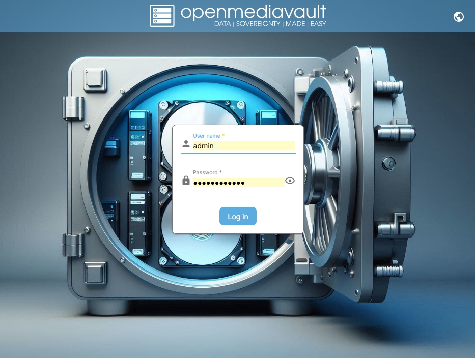 Test zdalnego panelu OMV